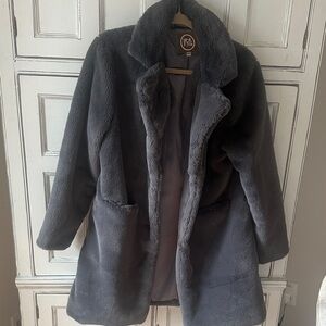 INS Charcoal  PLUSH Teddy Jacket